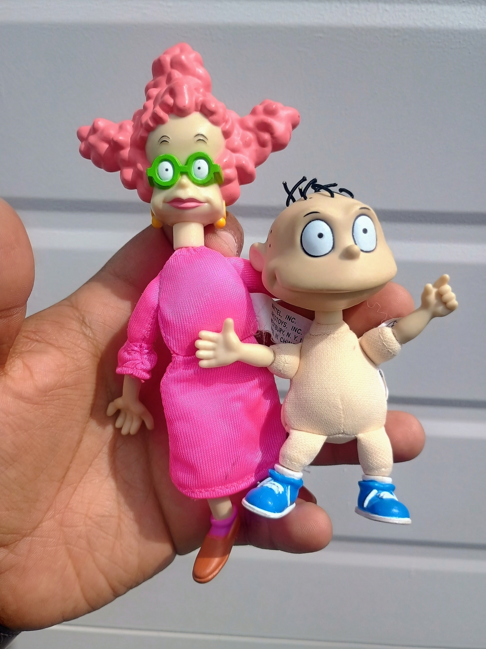 Vintage Rugrats Didi Pickles Toy Figure Doll Dee Dee Tommy Pickles With Spike